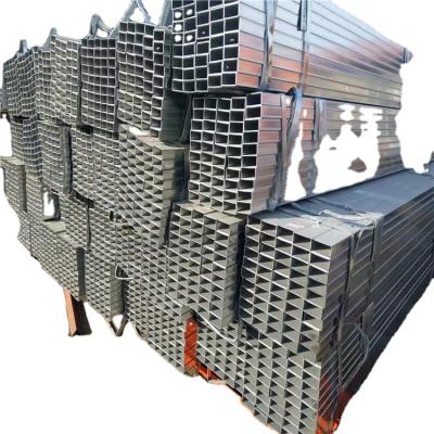 China Galvanized Steel Pipe S275JO Factory Galvanized Hollow Rectangular Section Tube Square Steel Pipe for sale