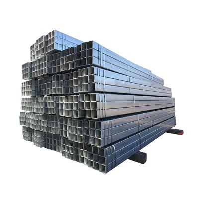 China Gas Pipe Galvanized Square Steel Pipe Supplier For Price Square Pipe 10x10 100x100 Square Construction Steel Tube for sale