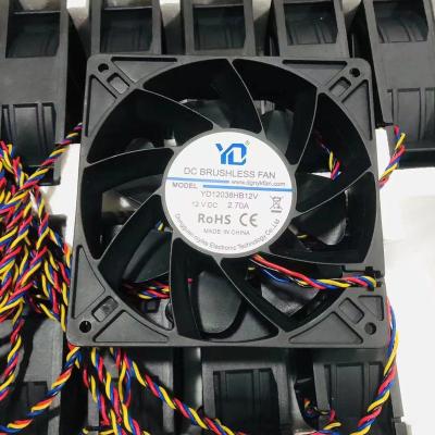 China Computer case size120*120*38mm fan model YD12038 4pin 6pin Axial DC 12v 3.12A industrial fans in stock for sale