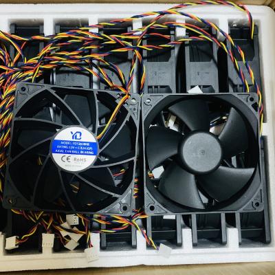 China Computer case size120*120*38mm fan model YD12038 4pin 6pin Axial DC 12v 3.12A industrial fans in stock for sale