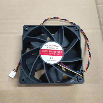 China Computer case size120*120*38mm fan model RZ12038 4pin 6pin Axial DC 12v 3.12A industrial fans in stock for sale