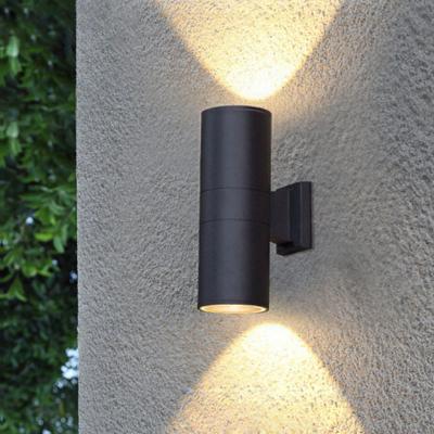 China HOT Selling Polycarbonate Outdoor Wall Light Fixture Stainless Steel Down Wall Sconce Cylinder Porch Light Waterproof Wall Lamp for sale