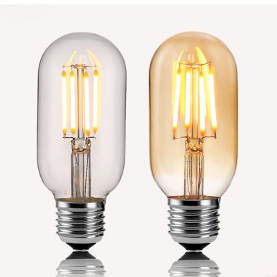 China GARDEN OFFICE LANDSCAPE Retro Dimmable Edison Bulb Chandelier Light Bulb PARK E26 E27 T45 6W Vintage Filament Led Electric Bulb for sale