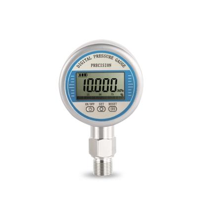 China 100mm High Quality Liquid 5 Digit LCD Display Digital Pressure Gauge For Water Air-Gas Oil for sale