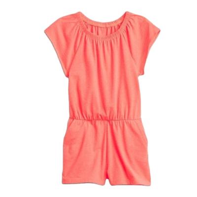 China 2021 Summer Toddler Girl Short Sleeve Shorts Sleeve Easy Knit Cotton Shorts Sleeve Romper for sale