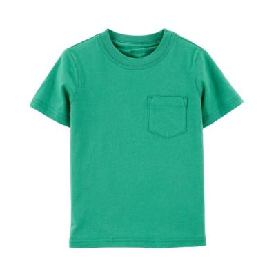 China Breathable Summer Breathable Comfy Baby Boys Pocket Jersey Short Sleeve Tees for sale