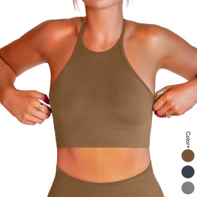 China Women's Breathable Workout Clothes Custom High Neck Women's Gym Shirt Top Wholesale 2022 for sale