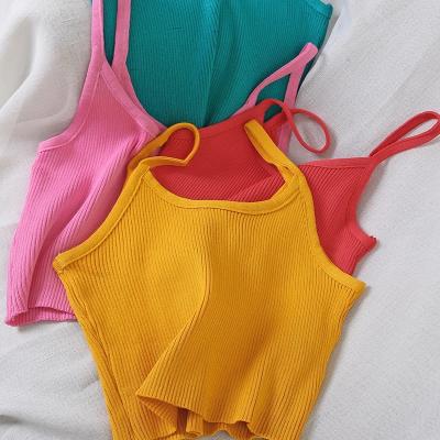 China 2022 Breathable Sports Straps Spaghetti Plus Size Crop Top Sexy Tank Top Framing for sale