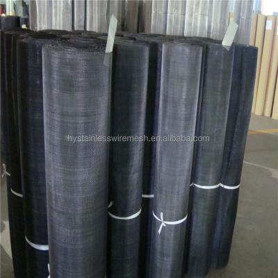 China Strength Plain Weave Black Wire Mesh Fabric for sale