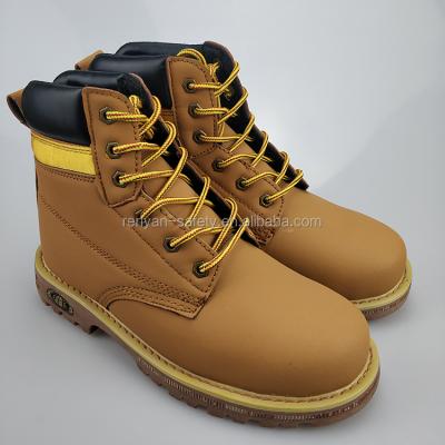 China WITH STEEL TOE CAP AND SAFE YELLOW MIDSOLE SAFETY TOP BOOTS for sale