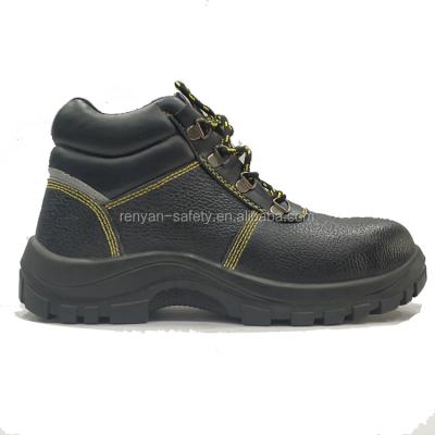 China WITH STEEL TOE CAP AND GENUINE LEATHER PROTECTIVE HIGH MIDSOLE CUT OUT SAFETY BOOTS WITH REFLECTIVE STRIPE for sale