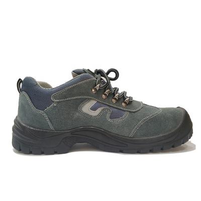 China WITH STEEL TOE CAP AND LOW MIDSOLE CUT GENUINE LEATHER CONSTRUCTION CATTLE SUEDE SAFETY SHOES for sale