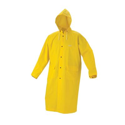 China Wholesale multicam waterproof clothing single person PVC lightweight raincoat polyester waterproof yellow rainwear for sale