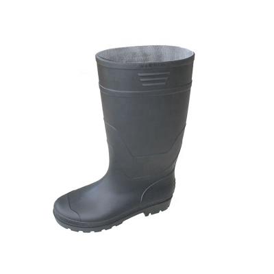 China PVC High Qualified Lightweight Material Mens PVC Safety Boots Matte Finish Work Boots JH003 for sale