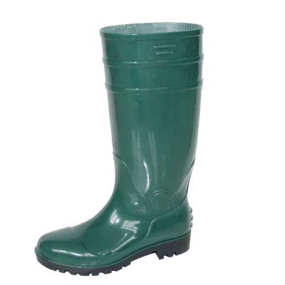 China RENYAN PVC Safety Boots PVC Finish Safety Steel Toe Heavy Duty Shinning Boots or Steel Midsole JH002 for sale