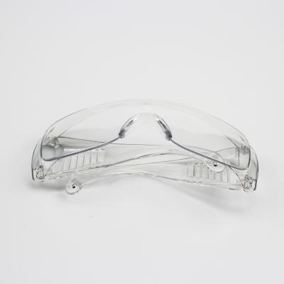 China Soft Rubber Temple Pads Plastic Clear Light Poly-carbon Medical Safety Glasses for sale