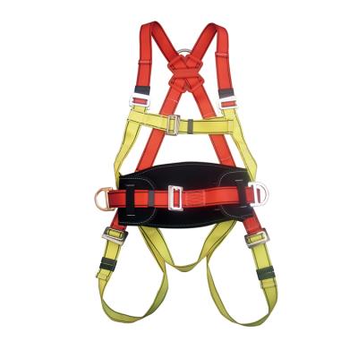 China 100% polyester 100% polyester safety harness with with forge and 3 6 adjustable CLIP D points for users convenience for sale