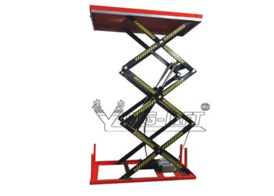 China Three Scissor Electric Lift Table Equipment , 1700*1000mm Stand Platform for sale