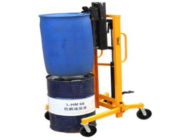 China 1100mm Lifting Height Hydraulic Drum Handler , Manual Hand Drum Stacker for sale