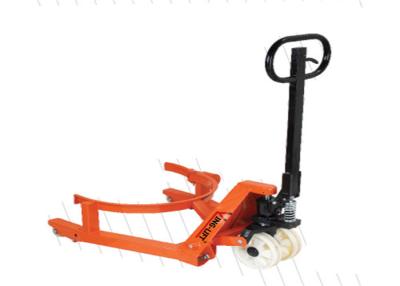 China Portable Hydraulic Drum Dumper with Nylon Steering wheels / Pallet Jack for sale