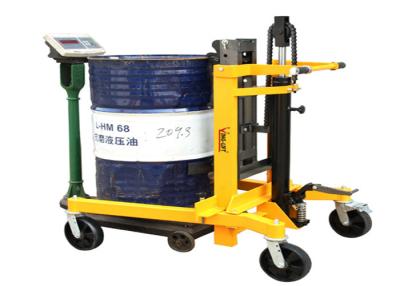 China Mobile Pedal Portable Hydraulic Drum Tilter With Adjustable Legs , Barrel Mover for sale