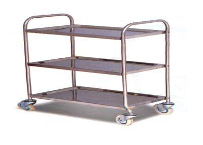 China Stainless Steel Hand Truck Trolley With 2 Or 3 Shelves , 100 - 120KG Capacity for sale