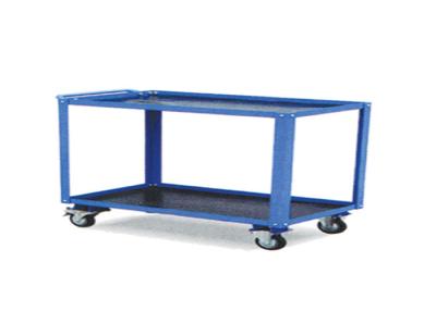 China Universal 2 Shelf Trolley with Heavy 12 gauge Steel Deck Without Splinter or Warp for sale