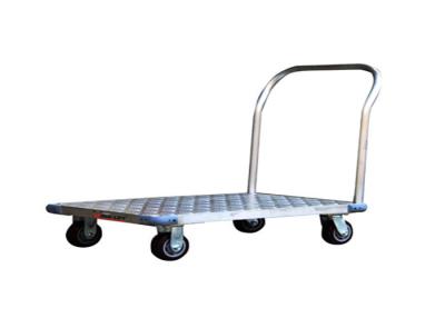 China Light Duty  Hand Truck  Platform Trolley , Flat Hand Cart with Folding Handle for sale