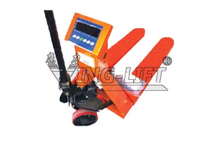 China 2500kg Material Handler Equipment , Hand Pallet Trolley With Weigh Scale and  Printer for sale