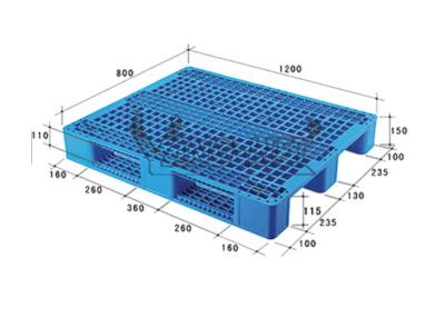 China Skid - resistant Warehouse Storage Equipment , 1200*800 Plastic Shipping Pallets for sale