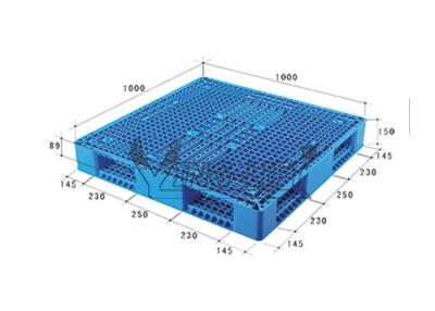 Cina Attrezzatura riciclabile di stoccaggio del magazzino/pallet di plastica durevole dimensione standard in vendita