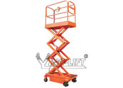 China Mini Mobile Aerial Work Platform 300KG / Self Propelled Scissor Lift Platform for sale