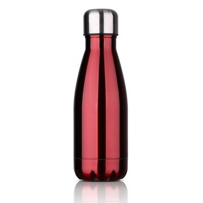 China Business Promotion 260ml Double Wall Vacuum Flask Thermos Cola Shape 9oz Insulated Stainless Steel Water Bottle With Custom Logo for sale