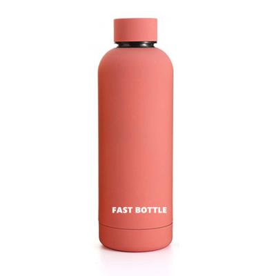 China 2020 Viable BPA Free Leak Proof 500mL Double Walled Vacuum Insulated Flask 18/8 Stainless Steel Reusable Water Bottle With Lid for sale