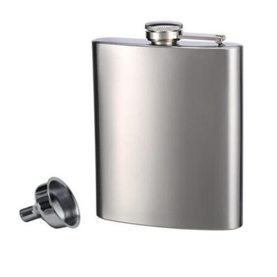 China BPA Free Steel Liquor Whiskey Flask 6oz 8oz Matte Black Hip Flask Stainless for sale