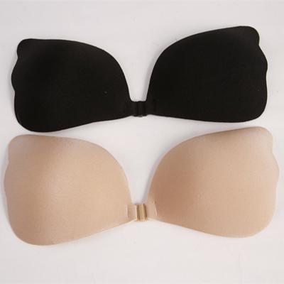 China Wing Bra Strapless Silicone Wedding Dress Stain simulation OEM ODM Sixin Spandex thickening gathered silicone underwear wholesale for sale