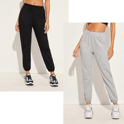 China Wholesale Women Breathable Slim Elastic Waist Sports Pants 2 Pieces Jumpsuit for sale