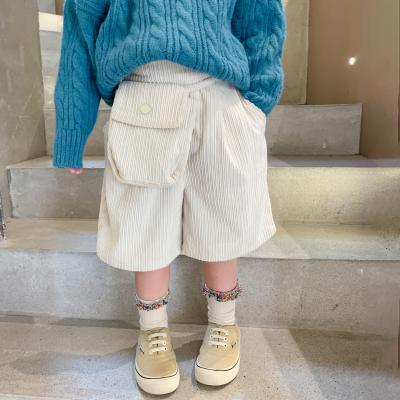 China Autumn New Fashion Toddler Girls Clothing Girls Anti-pilling Soft Corduroy Shorts For Children for sale