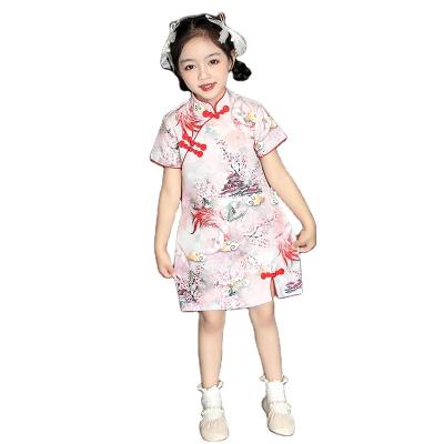 China Anti-static girls fashion Cheongsam Chinese style directly dress traditional Chinese cheongsam girls for sale