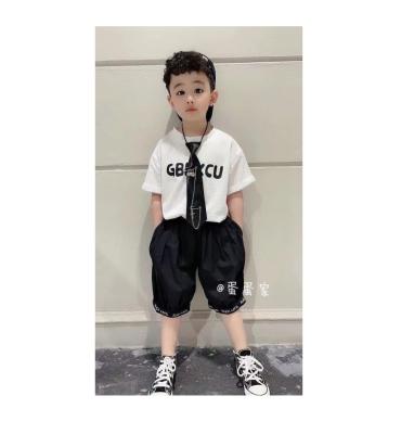 China High Quality Polyester/Cotton Kids Summer Boy Girls Clothes 2pcs Set Clothes Suit for sale