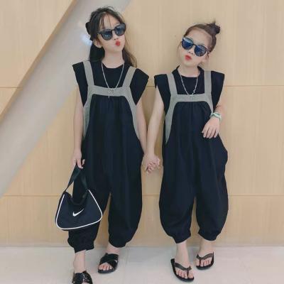 China Polyester Direct Sales Girls Cheap Summer Dress Girls Black Long Suits for sale