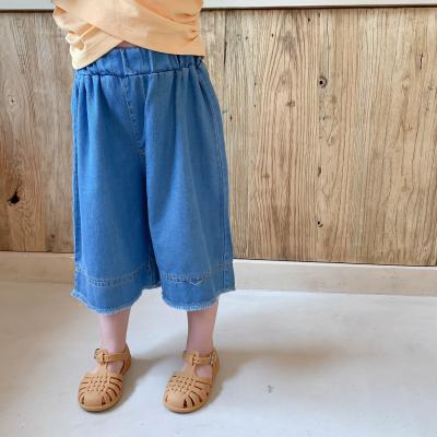 China 2021 Fashion Children Girls Jeans Pants Kids Breathable Pencil Pants Long Trousers Pantalon Fillette for sale