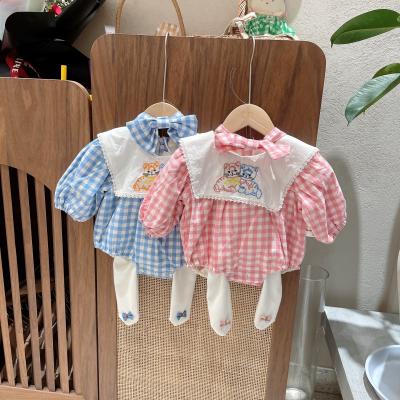 China New Style Polyester/Cotton Clothes Baby Romper Organic Polka Dot Infant Romper Toddler Sleepwear Baby Jumpsuit for sale