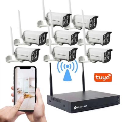 China NIGHT VISION 1080P 8 NVR Security CCTV Surveillance System Channel Network VCR Kit 8ch Wifi Outdoor Camera Set for sale