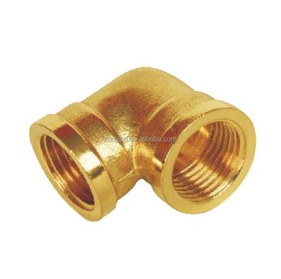 China Hot& High Quality Plumbing Brass Pipe Connection Elbow Fitting Brass Material Conduit Elbow for sale