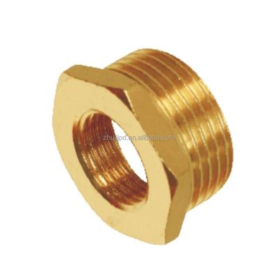 China Hot& Cold Water Pipe Connection Brass Pipe Bushing High Quality Plumbing Material Fitting Brass Bushing for sale