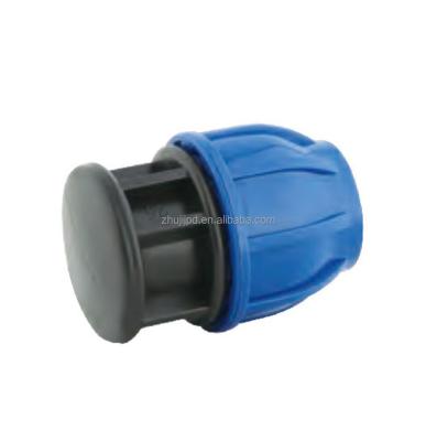 China Hot& High quality plumbing cold water pipe connection hdpe shroud pipe fitting pe material cap for sale