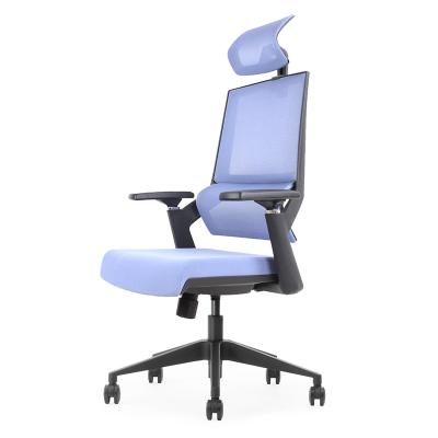 China Factory Adjustable Modern Comfortable High Back Ergonomic High Density Foam (Waist) Swivel Chair for sale