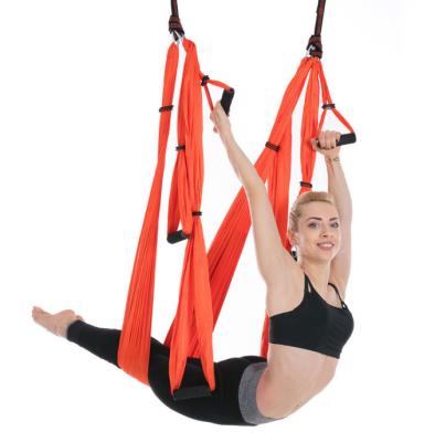 China 300 Kg Professional High Quality Air Stretch Yoga Hammock Flying Silk For Yoga Aerial Hammock Anti Gravity Yoga Swing for sale