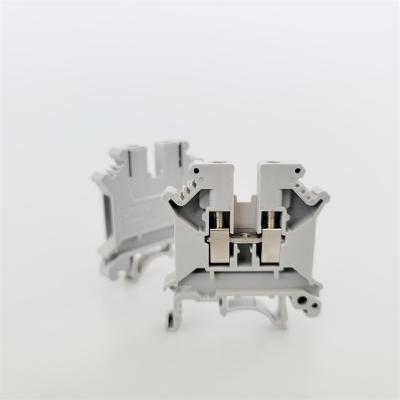 China Power Industry Connector Terminal Block UK5N Terminal Block Brass Din Rail Screw Terminal Block for sale